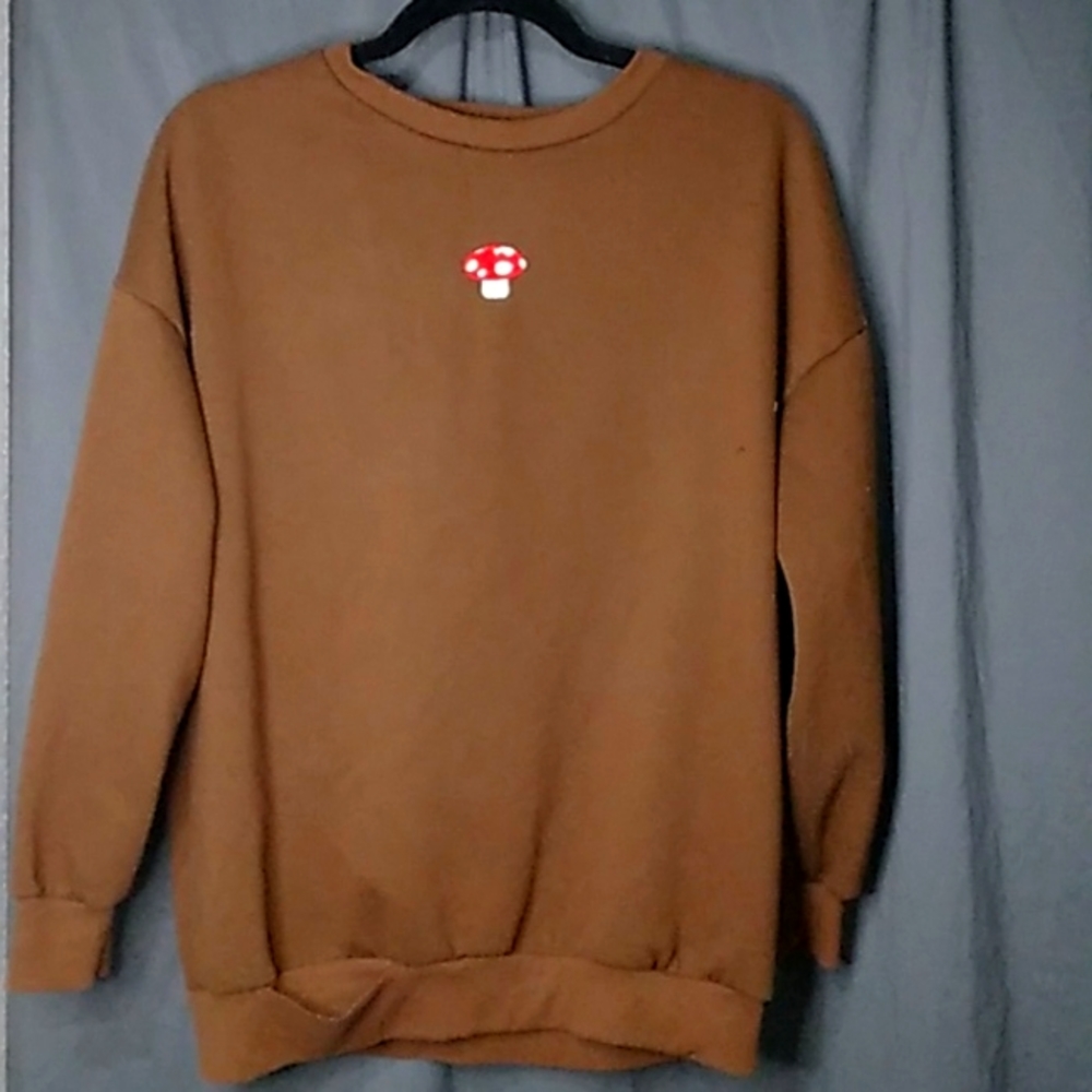 M Mushroom Brown Crewneck